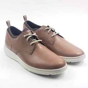 Rockport Zaden Brown Leather Plain Toe Oxford